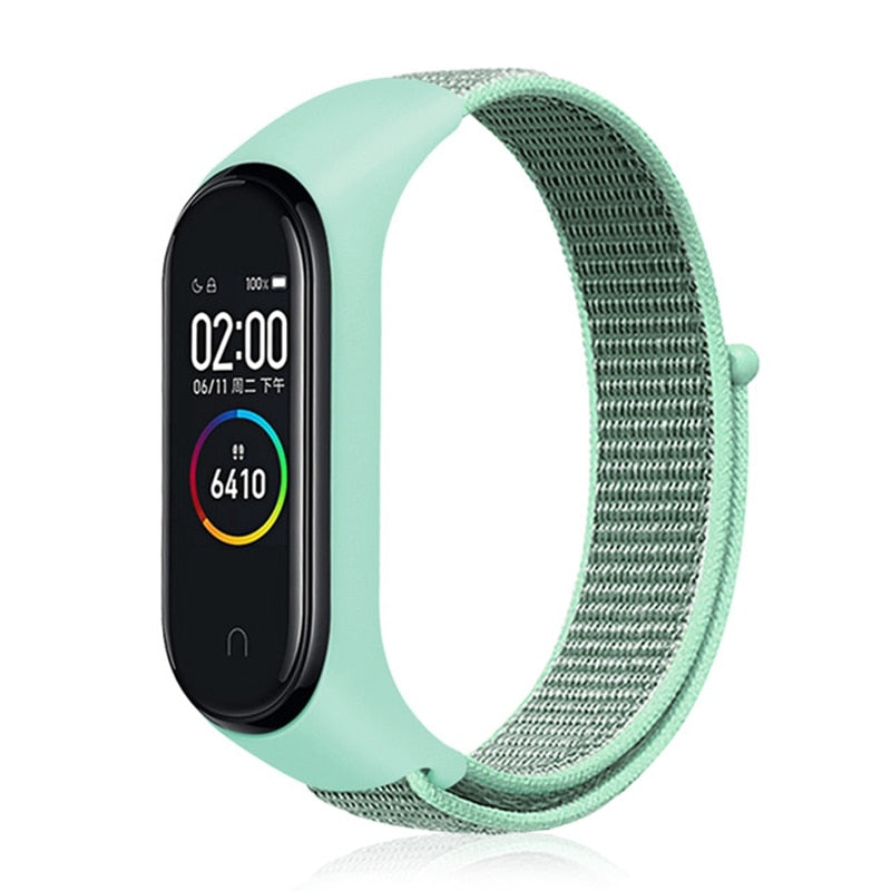 Nylon Strap for Xiaomi Mi band 4 3 replaceable Bracelet Mi band4 band3 Sports Wristband Breathable Bracelet for Xiomi Miband 3 4