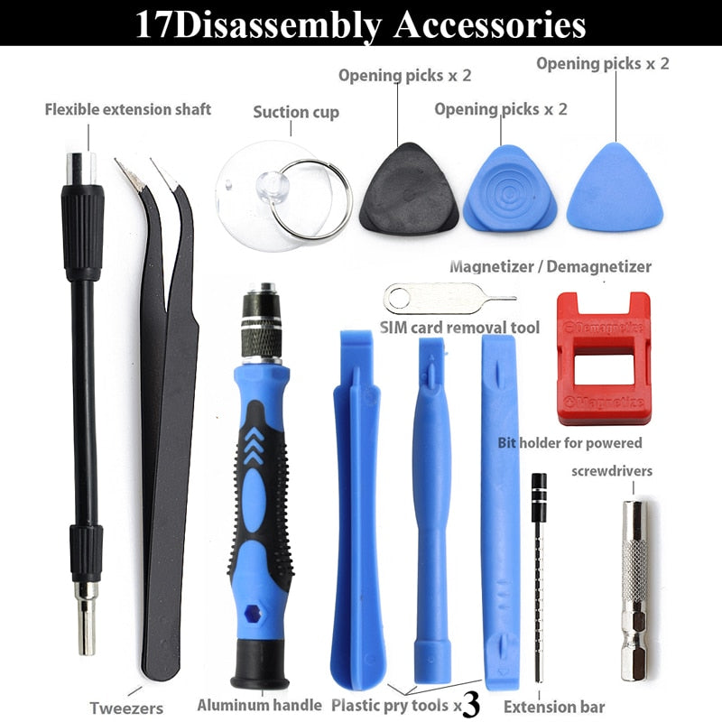 115/25 in 1 Screwdriver Set Mini Precision Screwdriver Multi Computer PC Mobile Phone Device Repair INSULATED Hand Home Tools