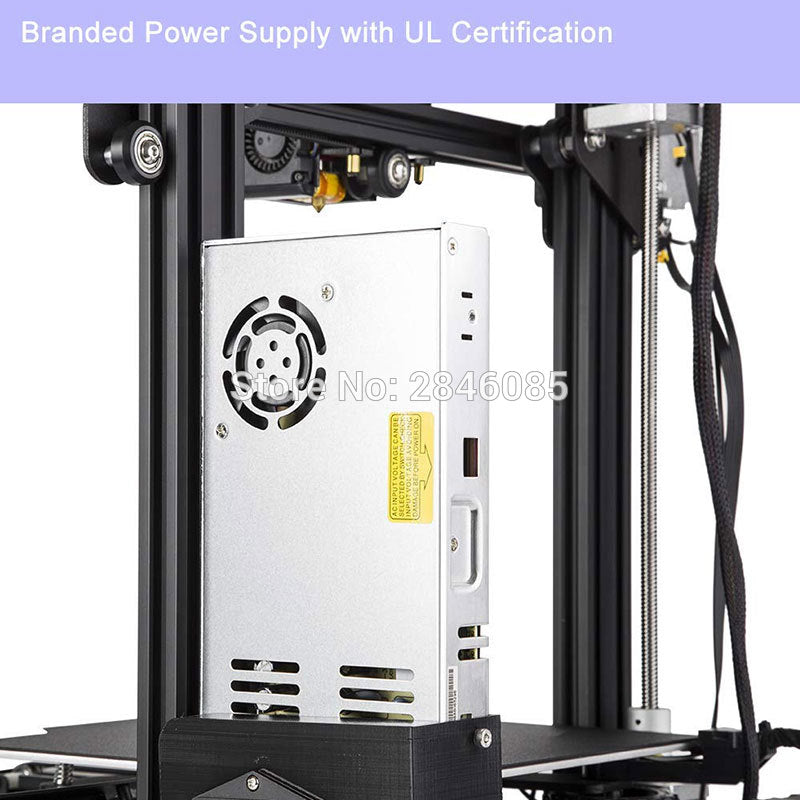 CREALITY 3D Ender-3 Pro 3D Printer Upgraded Magnetic Build Plate Resume Power Failure Printing DIY KIT Mean Well Power Supply