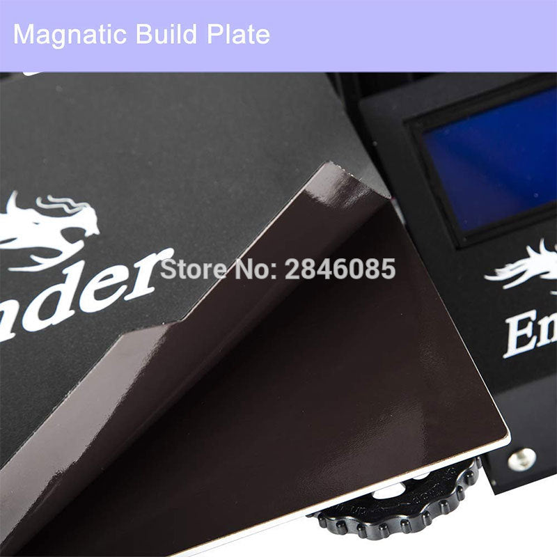 CREALITY 3D Ender-3 Pro 3D Printer Upgraded Magnetic Build Plate Resume Power Failure Printing DIY KIT Mean Well Power Supply