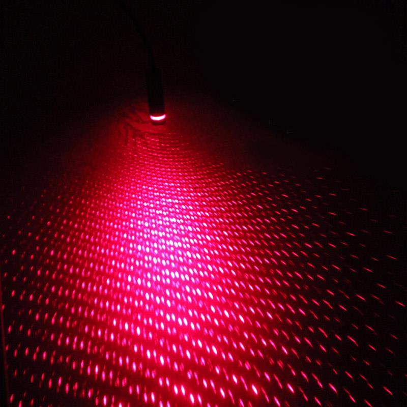 Onever Mini LED Car Roof Star Night Lights Projector Light Interior Ambient Atmosphere Galaxy Lamp Decoration Light USB Plug