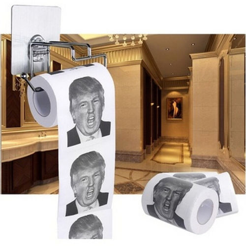 Hot Donald Trump $100 Dollar  Humour Toilet Paper Bill Toilet Paper Roll Novelty Gag Gift Dump Trump Funny Gag Gift
