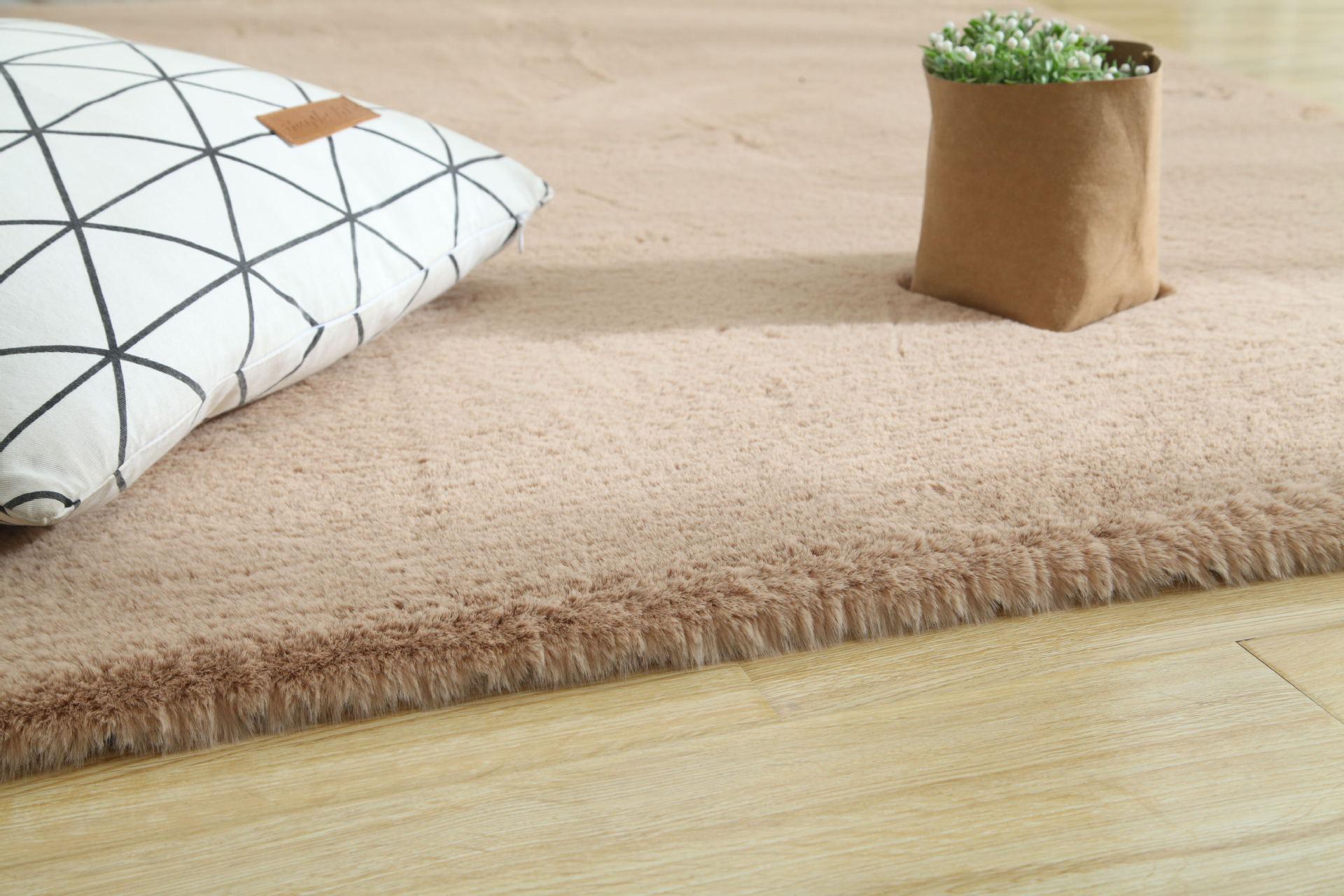 Hot Sale Super Soft Shaggy Plush Carpet Rug For Living Room Large Super Soft Faux Fur Bedroom Carpets Kids Room Home Floor Mats