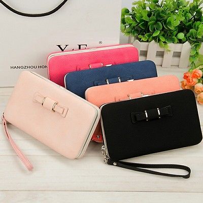 new Casual Long Women heel Purses Box Wallets Card Holder Mobile handbag case storage bag home