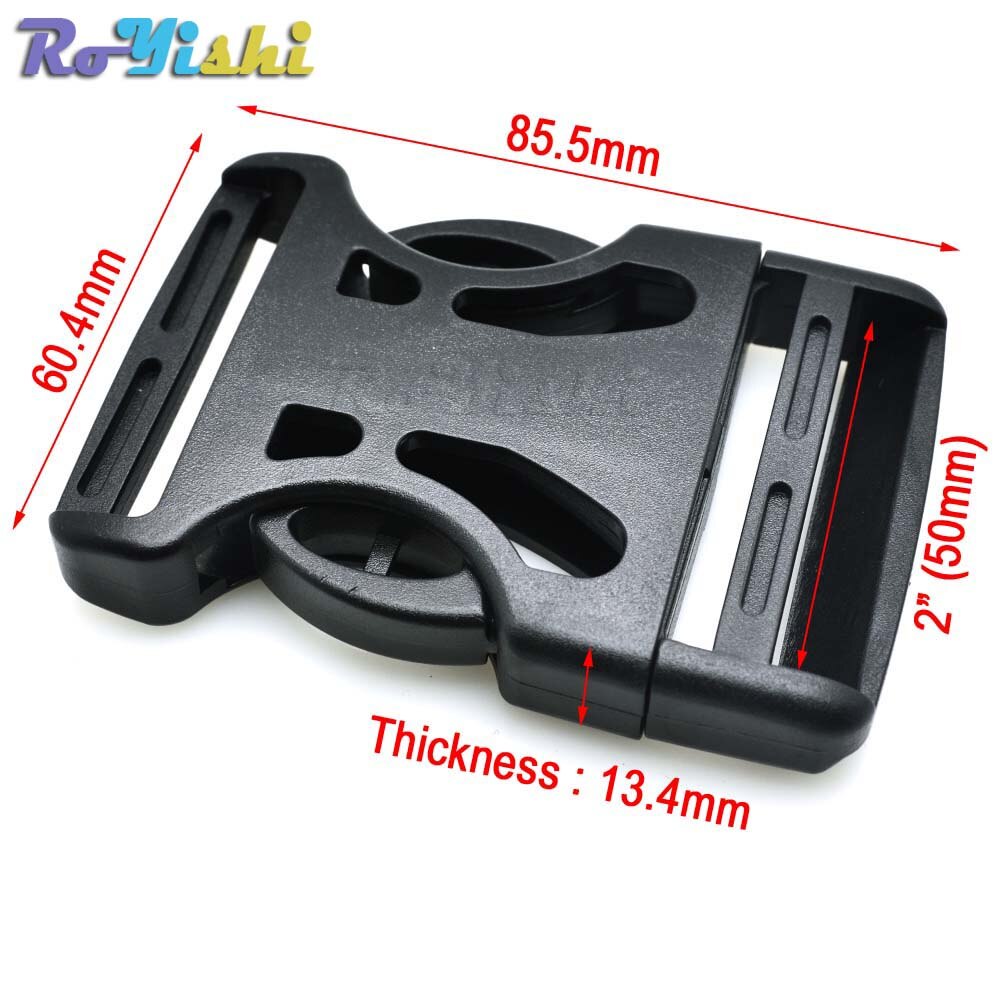 Plastic 5/8" 3/4" 1" 1-1/4" 1-1/2" 2" Adjustable Buckle For Backpack Straps Luggage Webbing