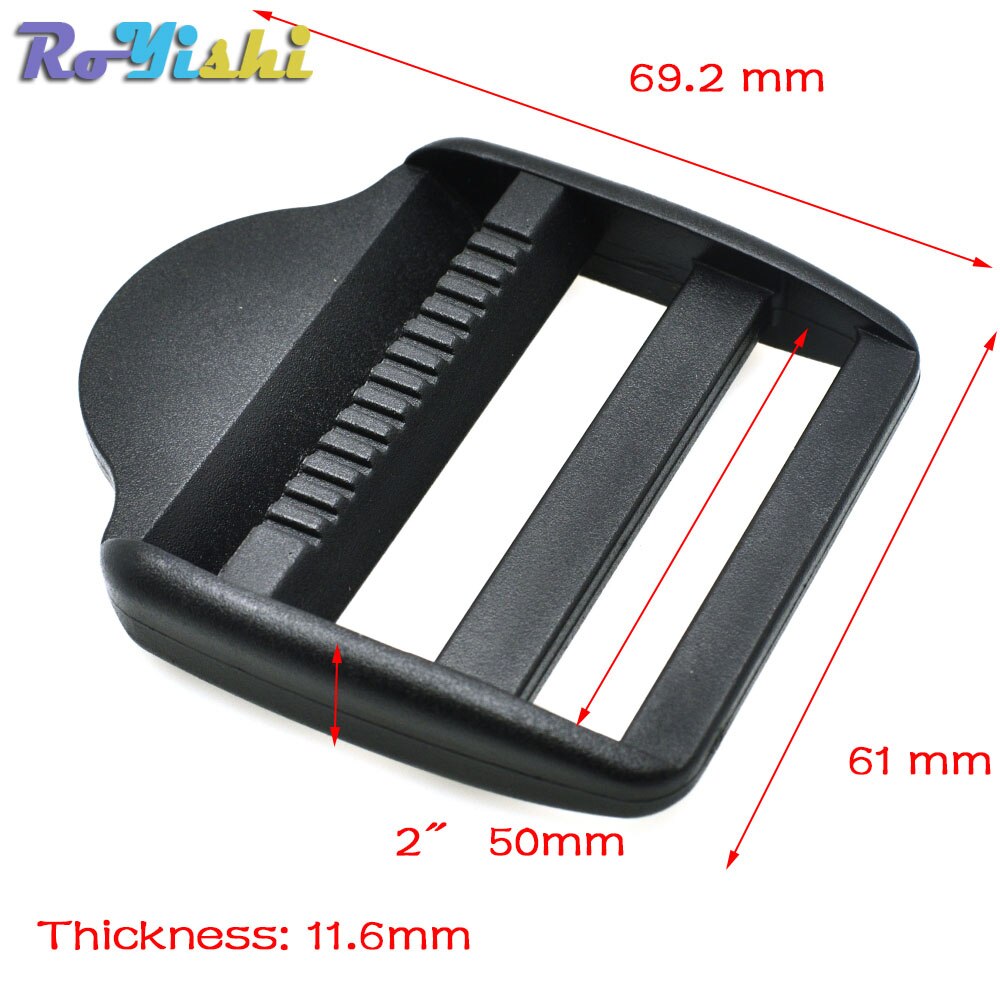 Ladder Lock Slider Plastic Buckles Backpack Straps Webbing Black+Wholesale