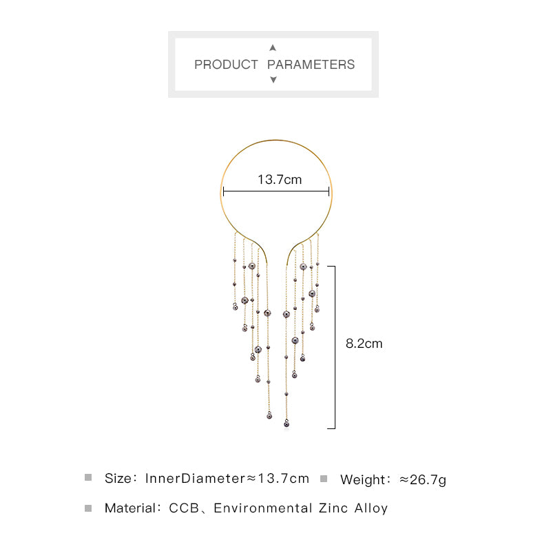 JOOLIM Jewelry Wholesale/Chain Tassel Pendant Cuff Choker Necklace Waterfall Necklace Statement Jewelry Stylish