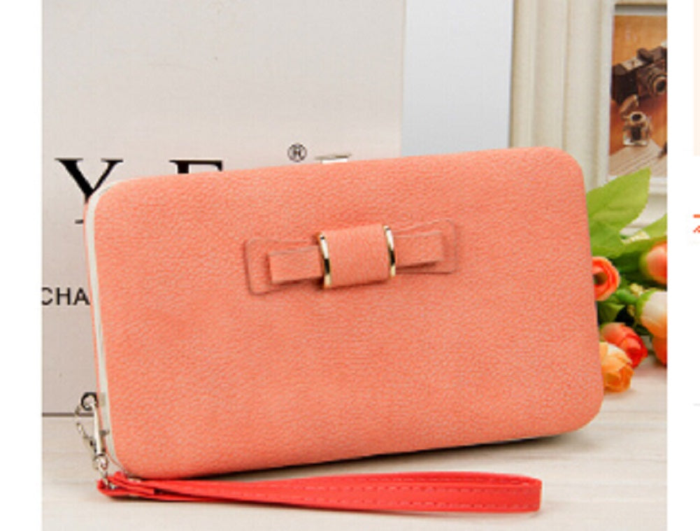 new Casual Long Women heel Purses Box Wallets Card Holder Mobile handbag case storage bag home
