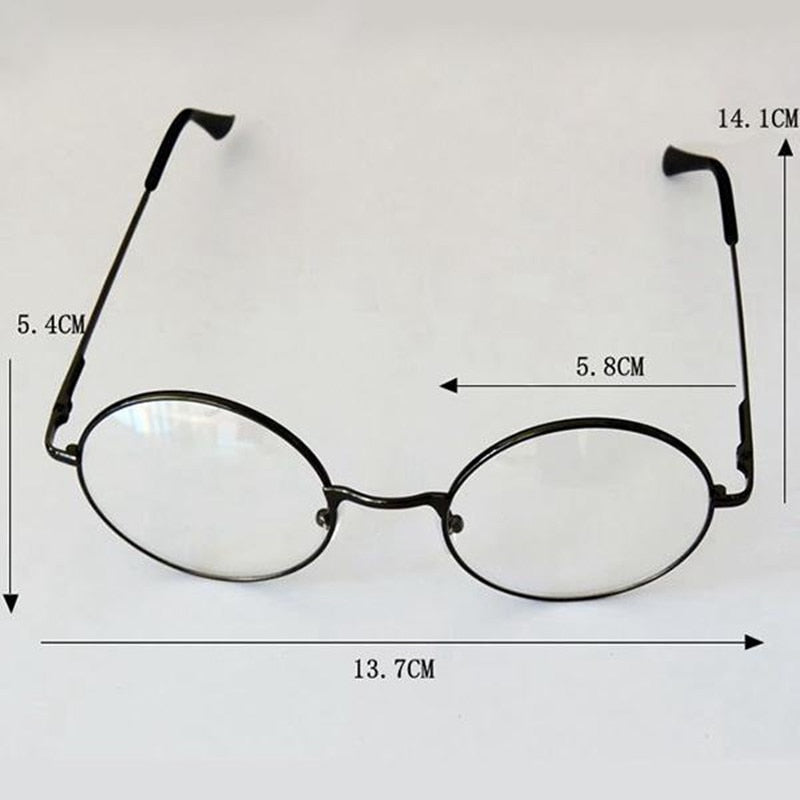 Unisex Retro Round Circle Metal Frame Eyeglasses Original Clear Lens Glasses 2 Styles Men High Quality Hot