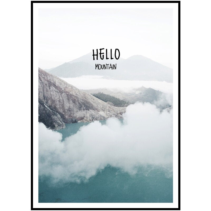 Simple Paint By Numbers Landscape Painting Beach Vacation Poster Print Letter Canvas Painting Picture Home Wall Art Decoration