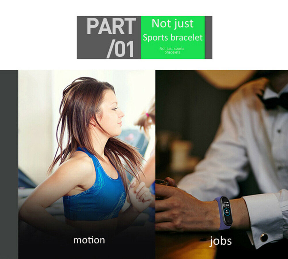 Smart M4 Wristbands Men Women Waterproof Sports Bracelet Phone Bluetooth Heart Rate Monitor Fitness Wristband For Android IOS