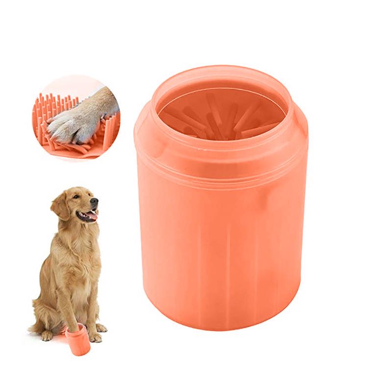Portable Pet Foot Washer Cup Pet Cats Dogs Foot Cleaning Tool Plastic Soft Pet Paw Washing Brush Pet Accessories for Dog