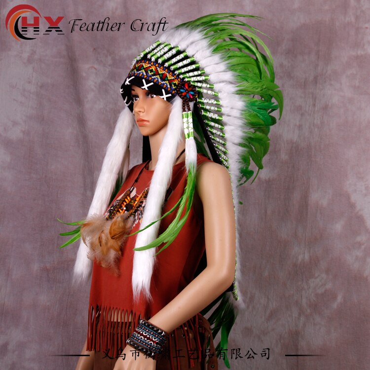 Indian Feather headdress handmade feather costumes native feather headdress war bonnet indian feather hat