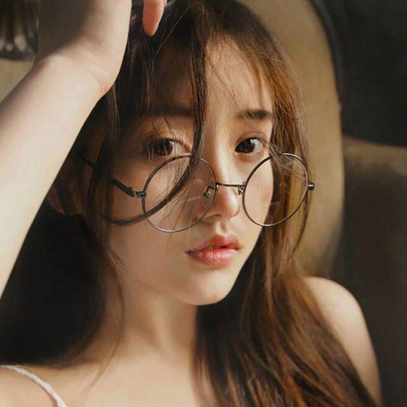 Unisex Retro Round Circle Metal Frame Eyeglasses Original Clear Lens Glasses 2 Styles Men High Quality Hot