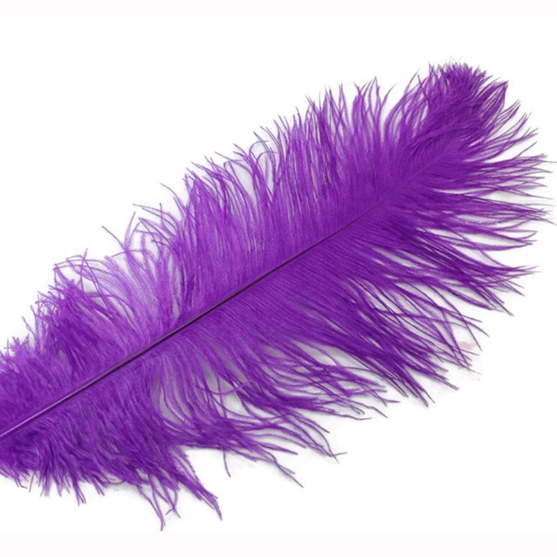 Wholesale High Quality Purple ostrich feathers 15-70cm 10-200pcs/lot DIY Party/wedding Decoration Plumes and feathers for crafts