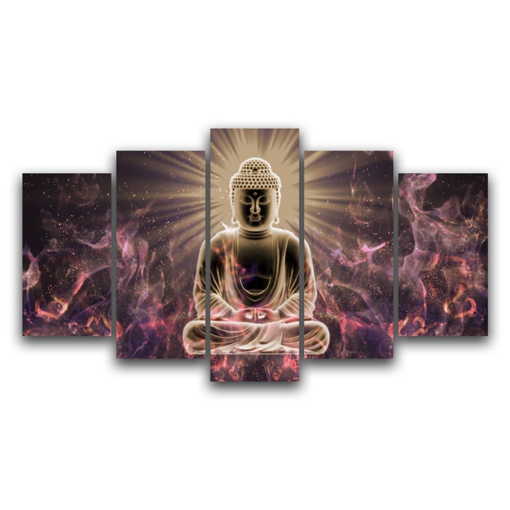 poster 5pcs HD Print abstract buddha Buddhism meditation canvas Painting home decor wall art picture print painting art