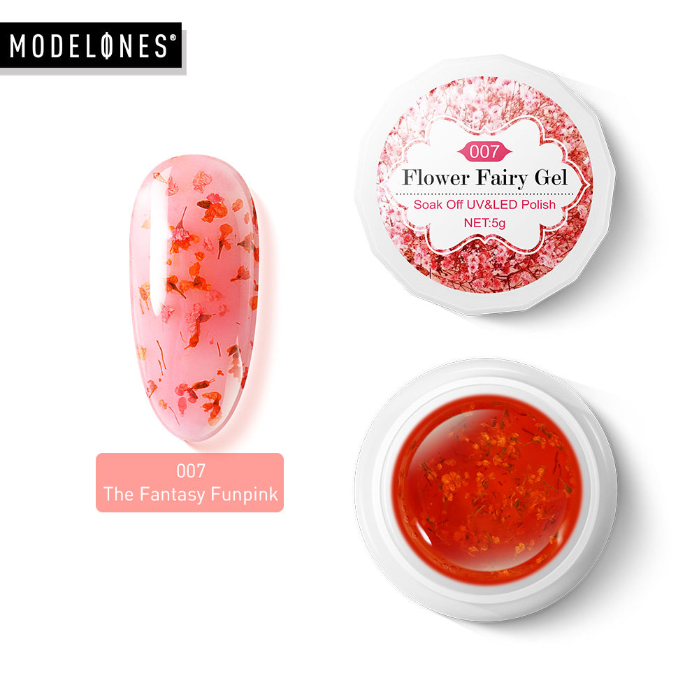 Modelones Platinum Glitter Led Gel Soak Off Nail Gel Lacquer Shiny Sequins Decorations UV Gel Varnish Painting Flowers UV Polish