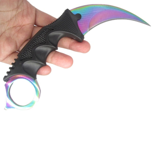 emerald offensive csgo fight tactical claw outdoor CS strike camp hike defense karambit counter knife real combat GO hawkbill