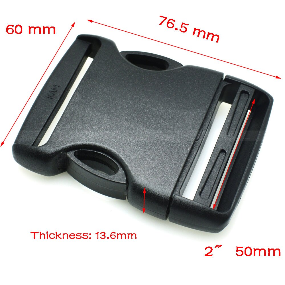 20mm 25mm 32mm 38mm 50mm Plastic Buckle black Arched&Inner Detach Buckle For Backpack Straps Outdoor sports backpack