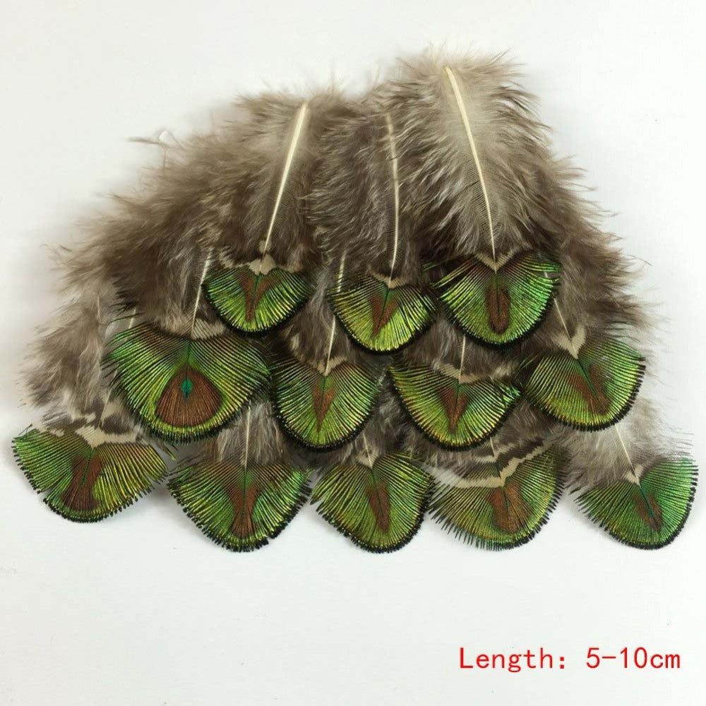 10-500pcs High Quality Beautiful Natural Peacock Feather Pheasant Feather Plume Jewelry Christmas Holiday Decoration Optional