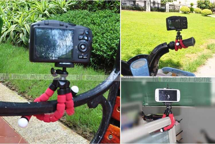 Tripod for Phone Flexible Sponge Octopus Mini Tripod for IPhone Mini Camera Tripod Phone Holder Clip Stand