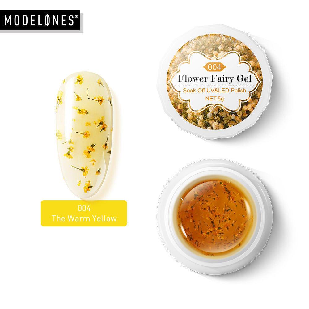 Modelones Platinum Glitter Led Gel Soak Off Nail Gel Lacquer Shiny Sequins Decorations UV Gel Varnish Painting Flowers UV Polish