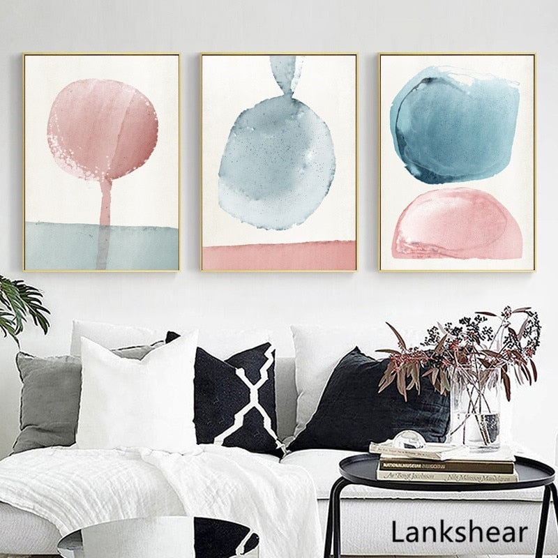 Abstract Paintings On The Wall Wall Art Pastel Posters And Prints Minimalist Canvas Painting Decoration Pictures Art Decor