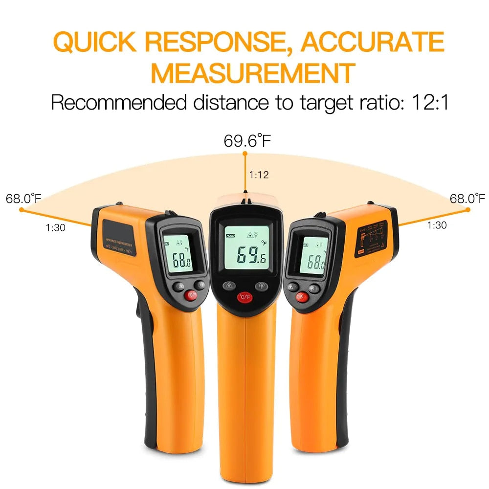 Vastar Digital GM320 Infrared Thermometer Non-Contact Temperature Meter Pyrometer IR Laser Point Gun -50~380 Celsius