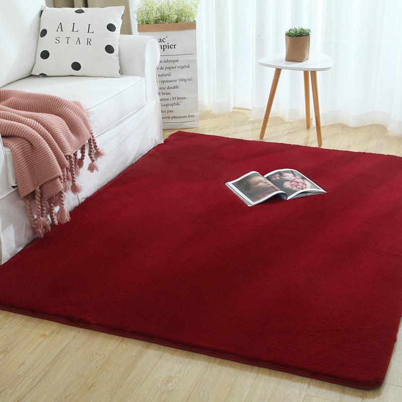 Hot Sale Super Soft Shaggy Plush Carpet Rug For Living Room Large Super Soft Faux Fur Bedroom Carpets Kids Room Home Floor Mats