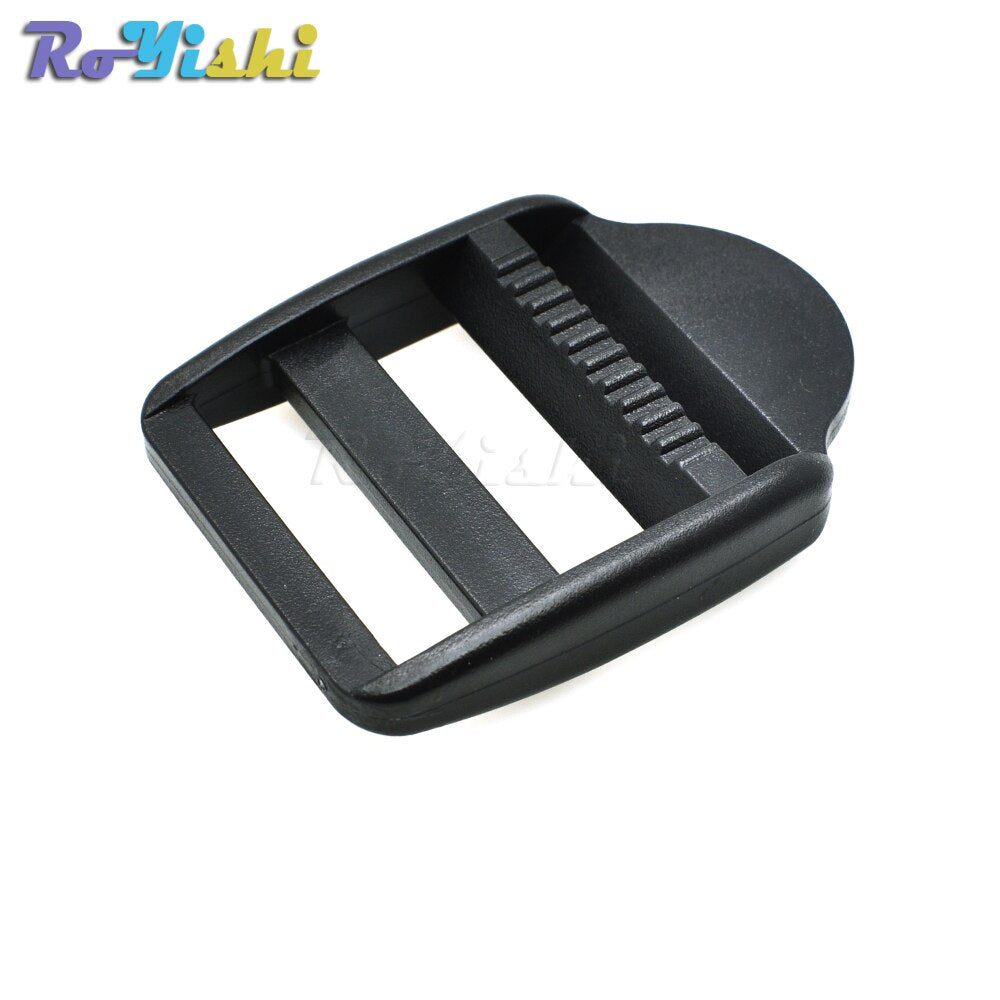 Ladder Lock Slider Plastic Buckles Backpack Straps Webbing Black+Wholesale