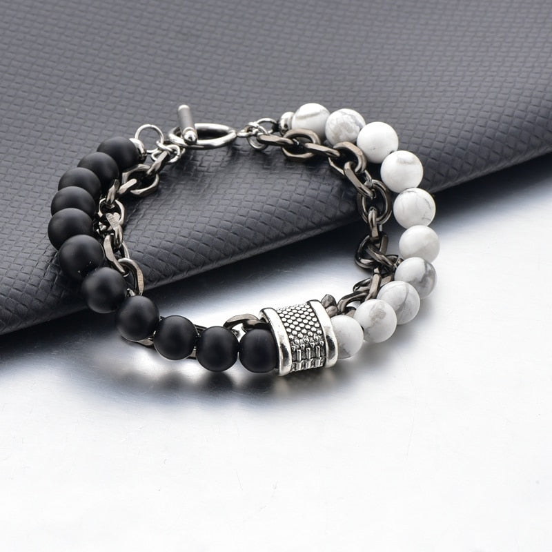 ATTRACTTO Cuban Link Chain Bracelets Bangles For Women Men Stainless Steel Bracelet Handmade Jewelry Distance Bracelet SBR190037