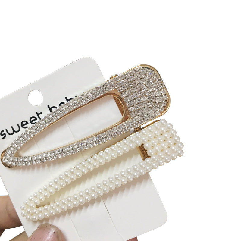 1Set Popular Pearl Hair Clips Fashionable Woman Summer Hair accessories Hairpins BB Clip Styling Tools Barrettes Headwear