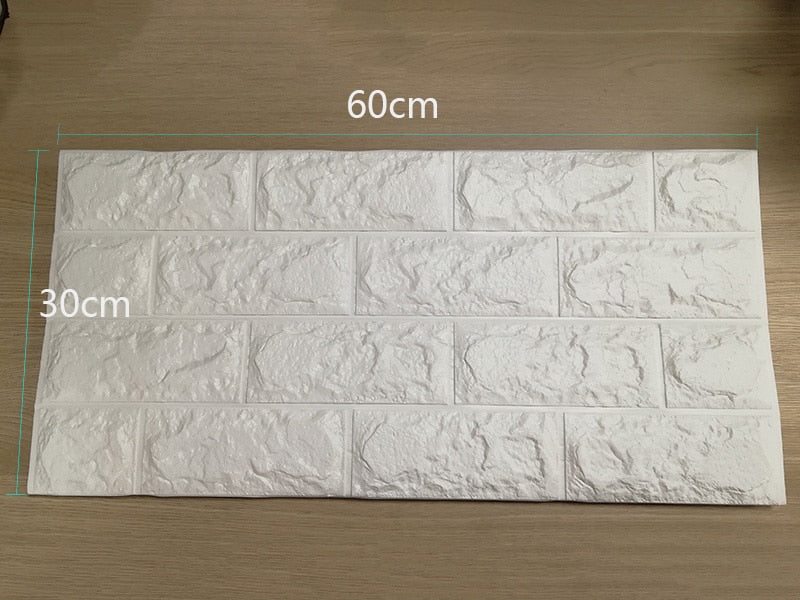3D Wall Stickers Imitation Brick Bedroom Decor Waterproof Self-adhesive Wallpaper For Living Room Kitchen TV Backdrop Decor