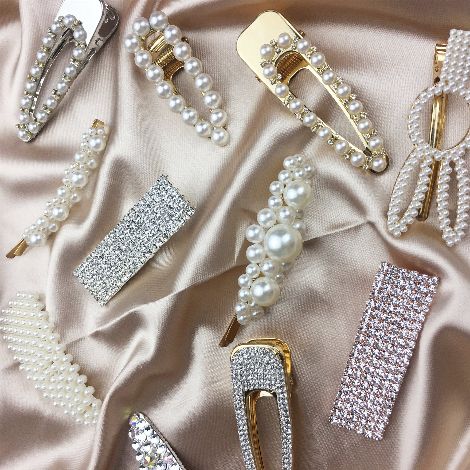 1Set Popular Pearl Hair Clips Fashionable Woman Summer Hair accessories Hairpins BB Clip Styling Tools Barrettes Headwear