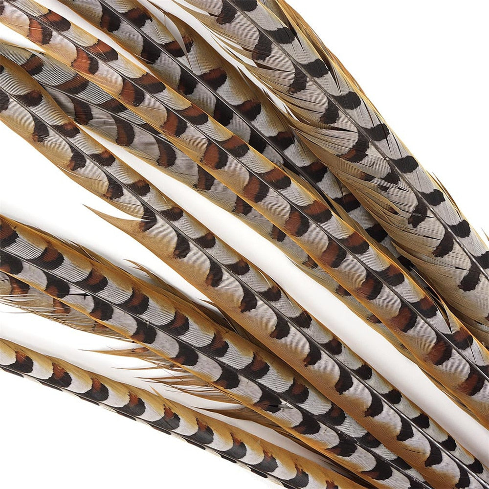 4-72inch/10-180CM Natural Rare Pheasant Tail Feathers for Crafts Wedding Decorations Reeves Venery Pheasant Tail Feathers Plumas