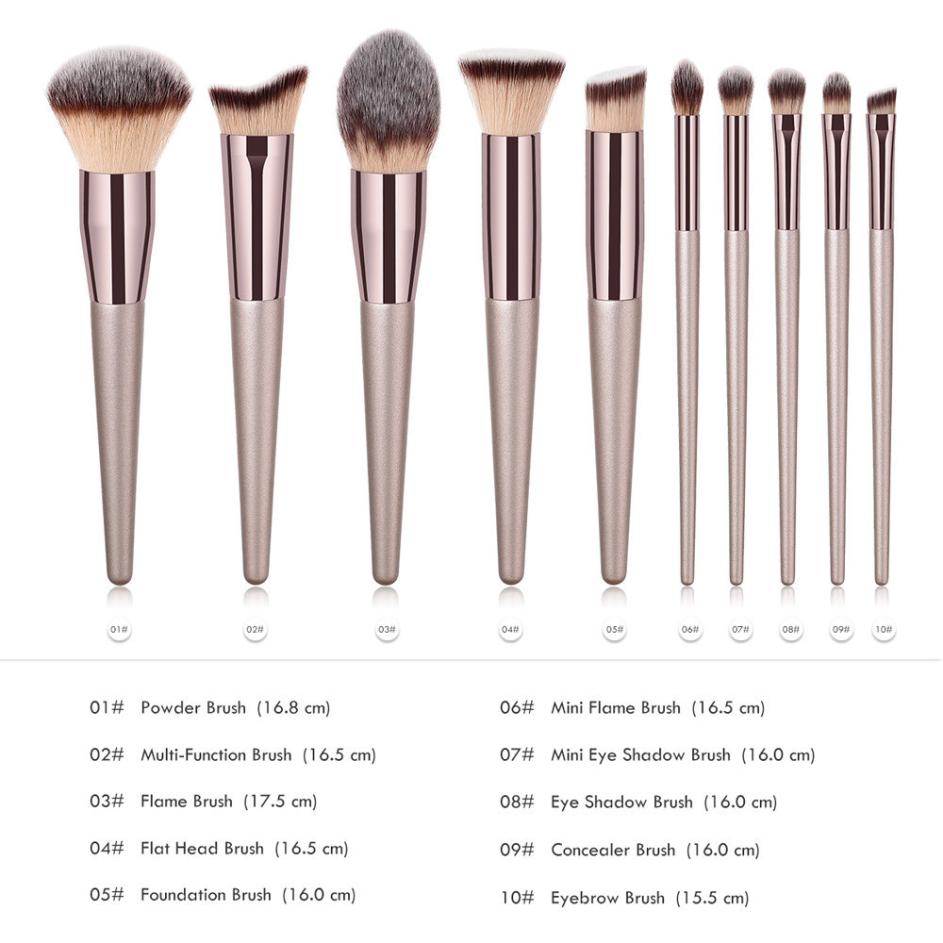 Women's Fashion Makeup Brushes Set Wooden Foundation Eyebrow Eyeshadow Brush Cosmetic Brush Tools Pincel Maquiagem Drop Shipping