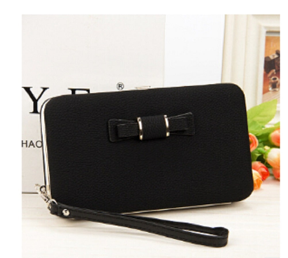 new Casual Long Women heel Purses Box Wallets Card Holder Mobile handbag case storage bag home