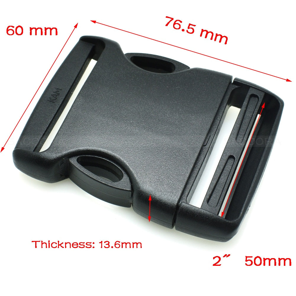 20mm 25mm 32mm 38mm 50mm Plastic Buckle black Arched&Inner Detach Buckle For Backpack Straps Outdoor sports backpack