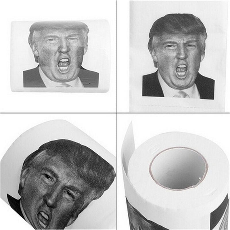 Hot Donald Trump $100 Dollar  Humour Toilet Paper Bill Toilet Paper Roll Novelty Gag Gift Dump Trump Funny Gag Gift