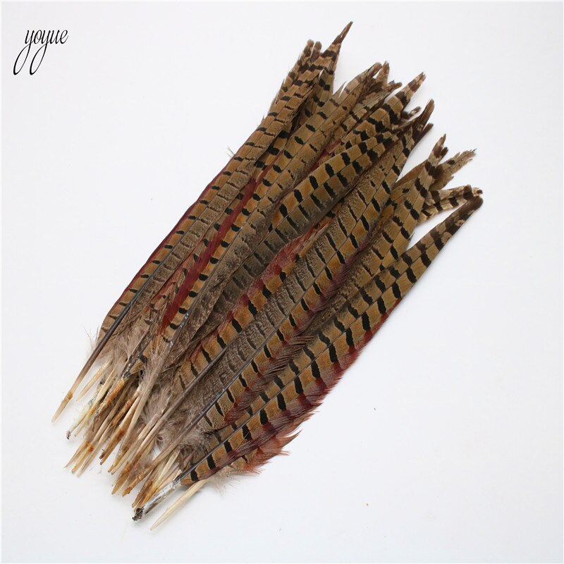 Wholesale 26-28 Inch (65-70CM) Natural Pheasant Tail Feathers Hair Extension For Wedding Decorations Low price Feather plumes