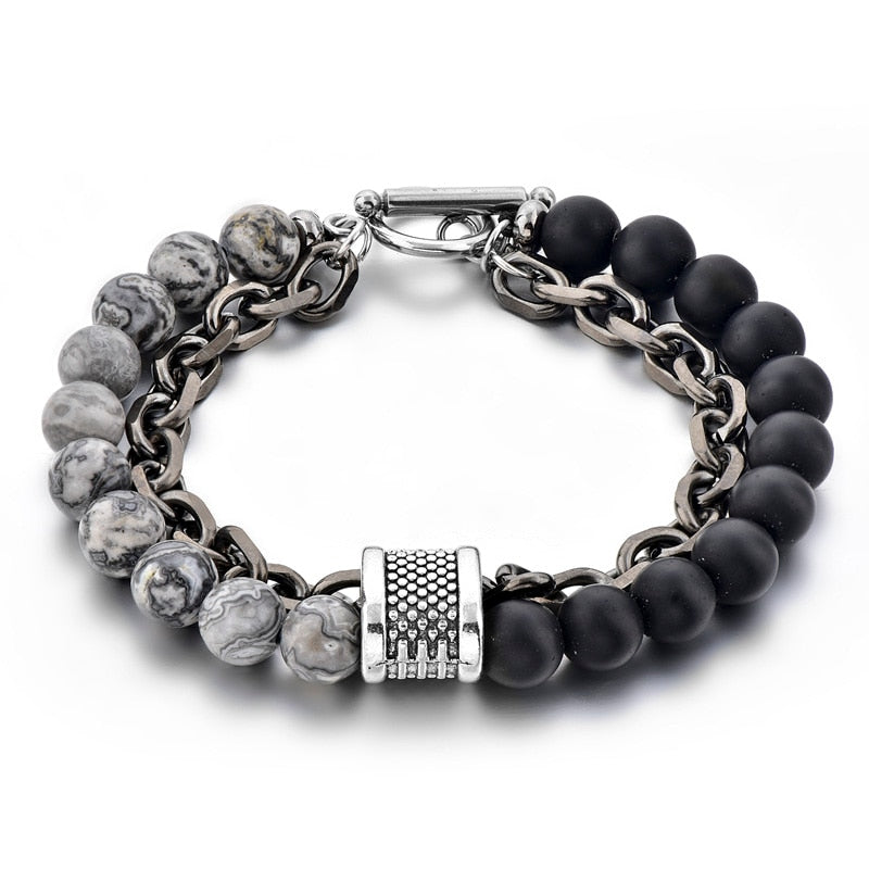 ATTRACTTO Cuban Link Chain Bracelets Bangles For Women Men Stainless Steel Bracelet Handmade Jewelry Distance Bracelet SBR190037