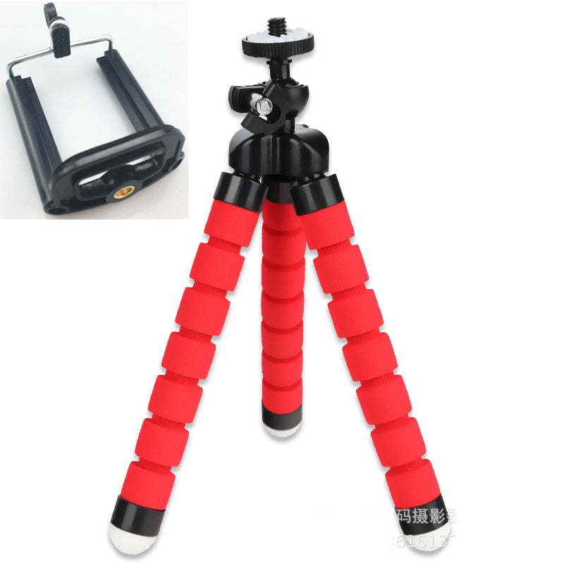 Tripod for Phone Flexible Sponge Octopus Mini Tripod for IPhone Mini Camera Tripod Phone Holder Clip Stand