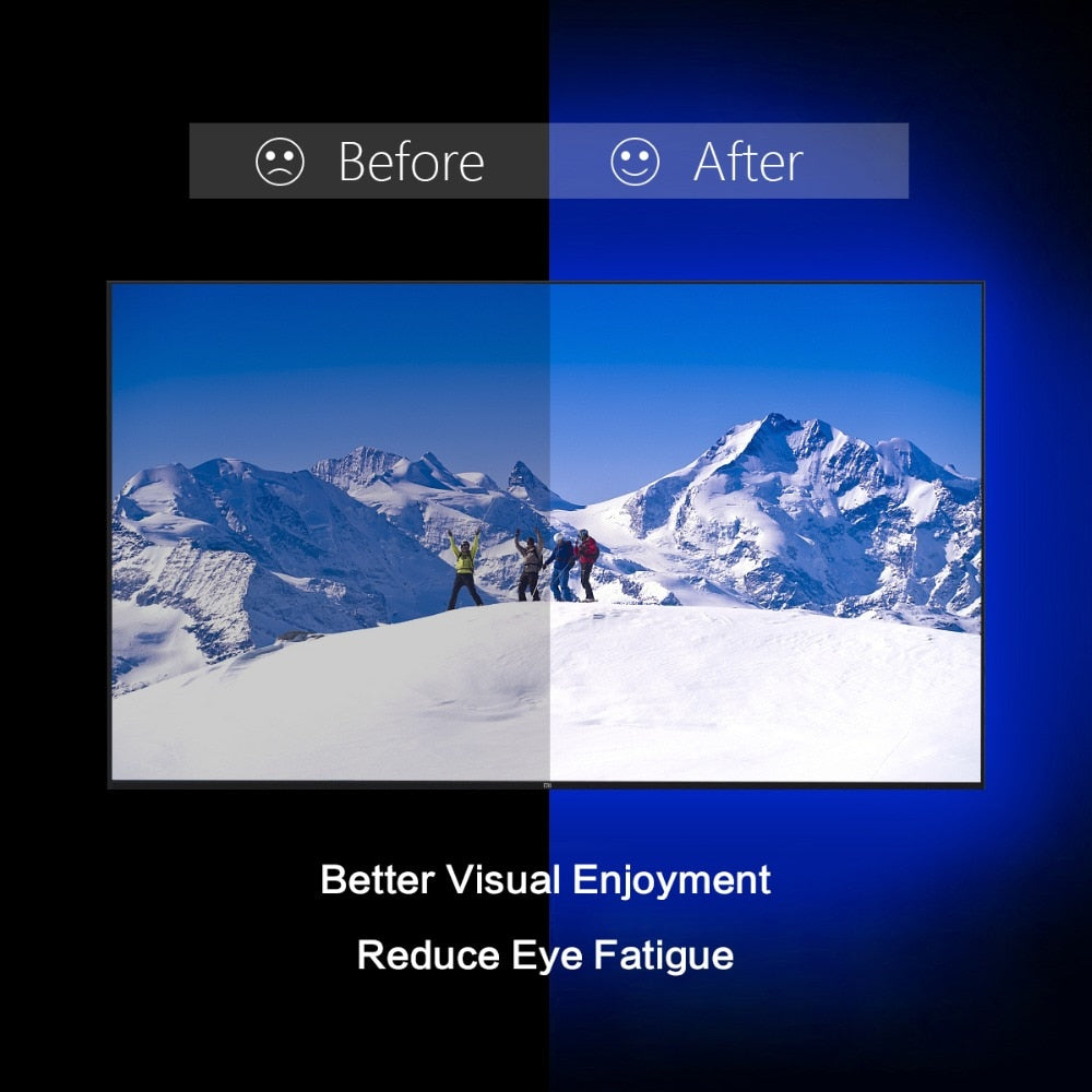 1M 2M 3M LED TV Backlight RGB Neon lamp 5050SMD LED Strip Light For TV HDTV background Lighting with 24 keys remote control