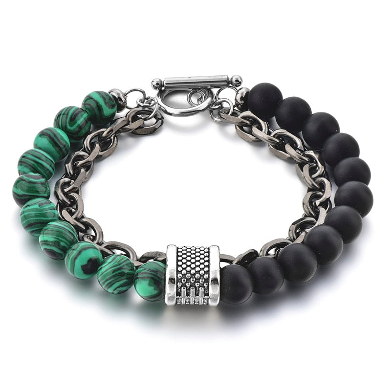 ATTRACTTO Trendy Stainless Steel Bracelets Bangles For Women Male Jewelry Bracelet Handmade Jewelry Distance Bracelet SBR190036