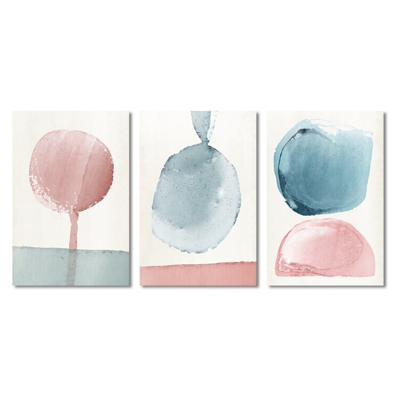 Abstract Paintings On The Wall Wall Art Pastel Posters And Prints Minimalist Canvas Painting Decoration Pictures Art Decor