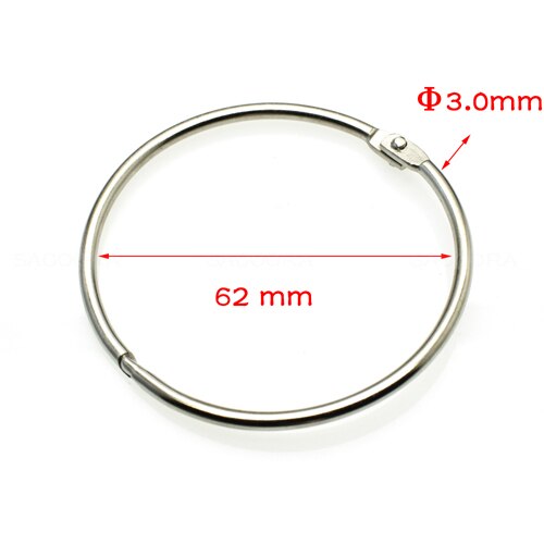 Loose Leaf Book Binder Hinge Snap O Ring Locking Keychain Metal Craft Parts