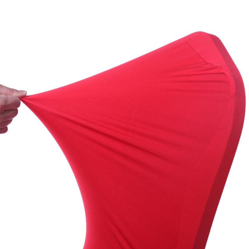 20 50 100 PCS Stretch Elastic Universal White Spandex Wedding Chair Covers for Weddings Party Banquet Hotel Polyester Fabric