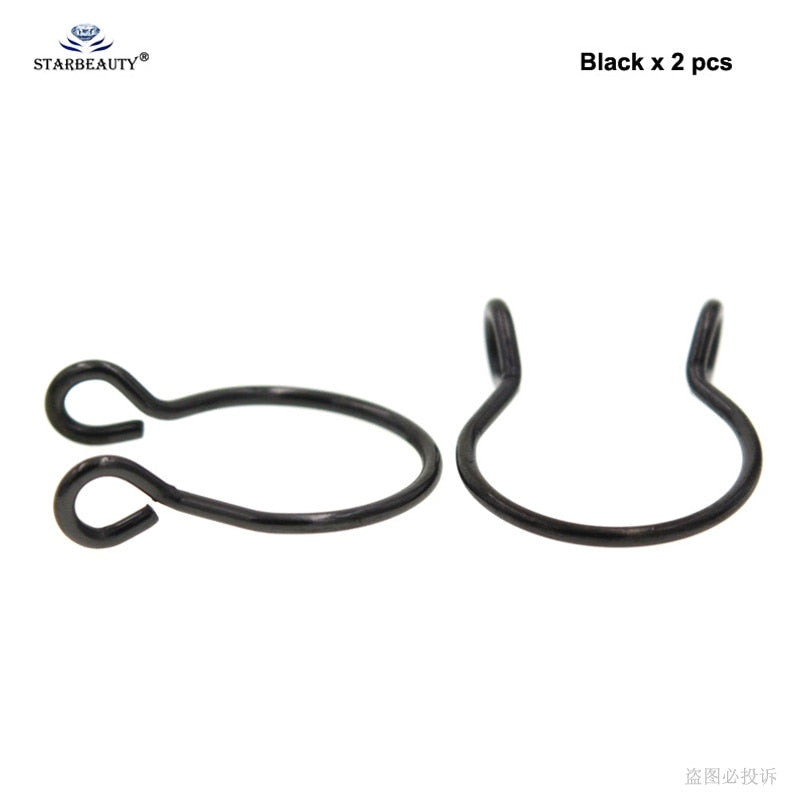 Starbeauty2pcs/lot U Shaped Fake Nose Ring Hoop Septum Rings Titanium Nose Piercing Earrings Fake Piercing Oreja Pircing Jewelry