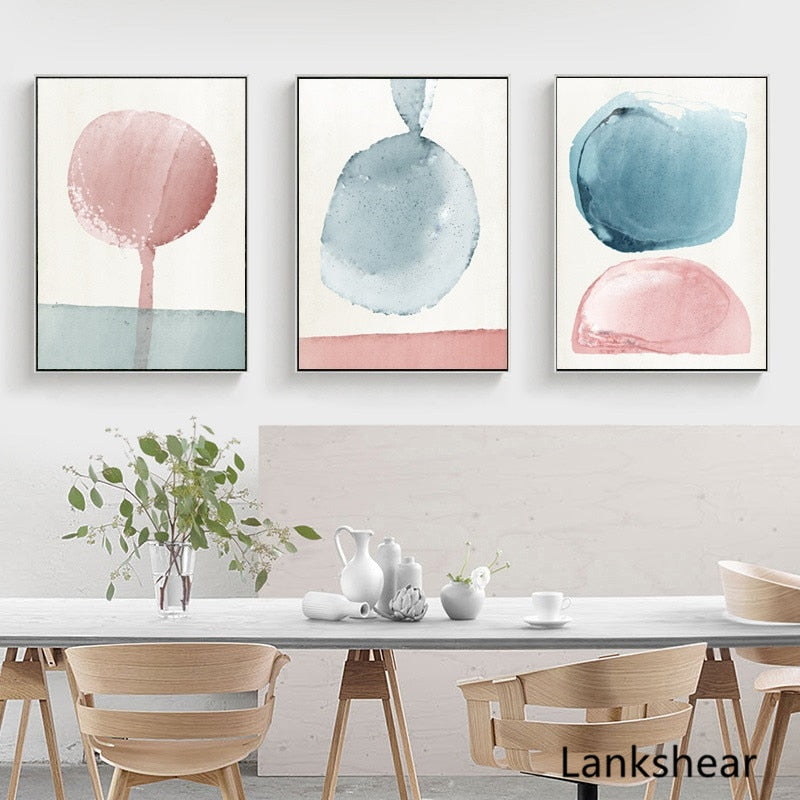 Abstract Paintings On The Wall Wall Art Pastel Posters And Prints Minimalist Canvas Painting Decoration Pictures Art Decor
