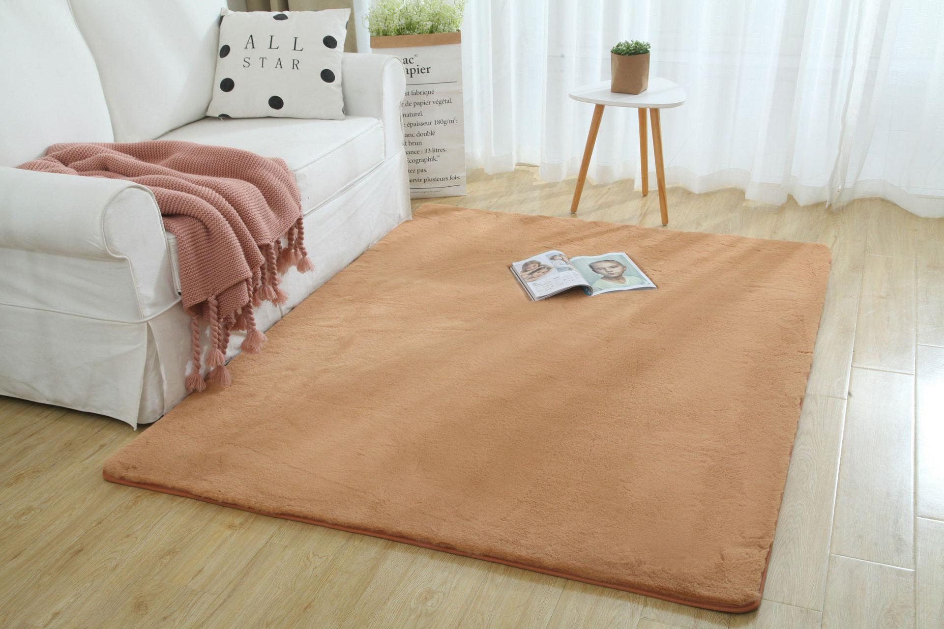 Hot Sale Super Soft Shaggy Plush Carpet Rug For Living Room Large Super Soft Faux Fur Bedroom Carpets Kids Room Home Floor Mats
